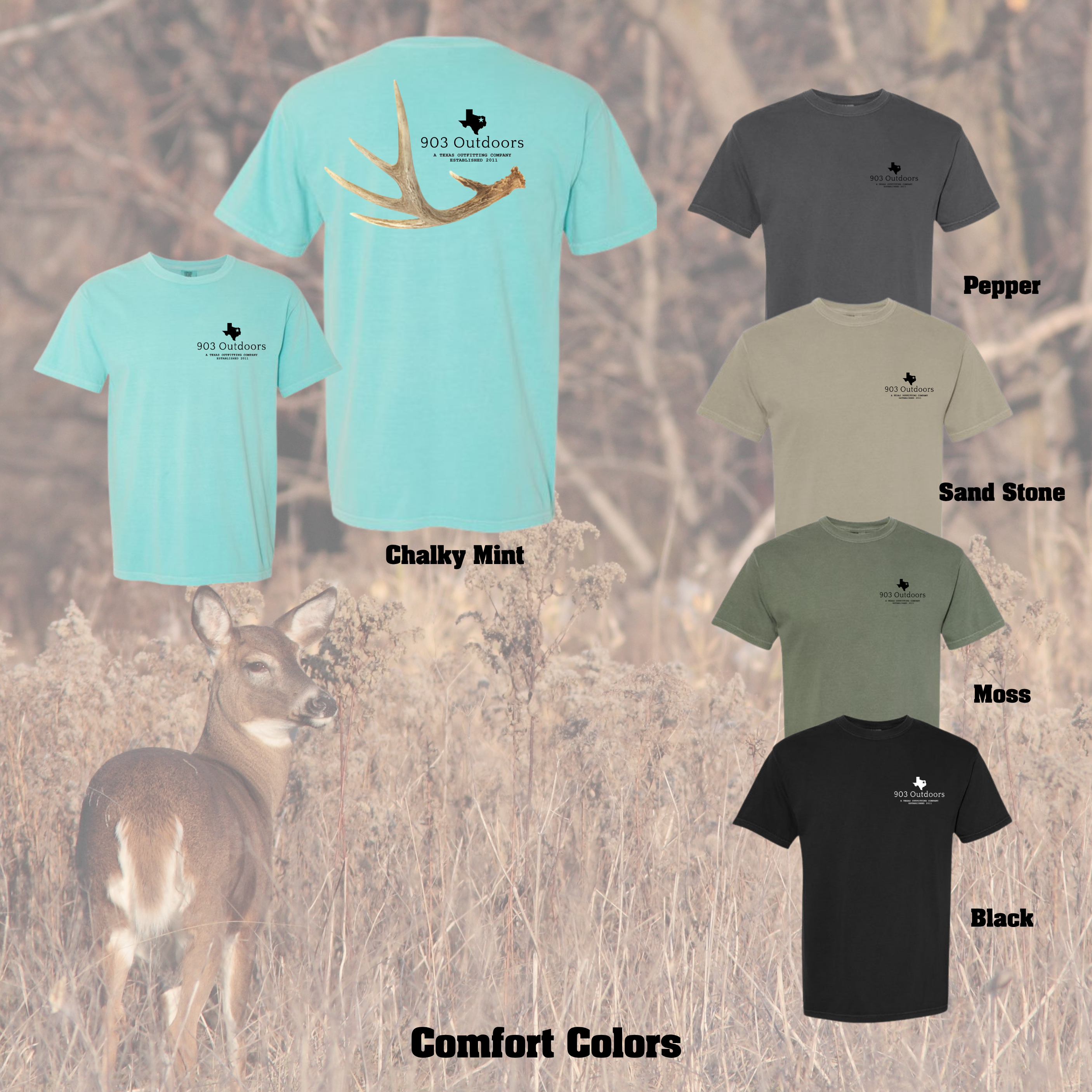 903- Signature Antler Comfort Colors
