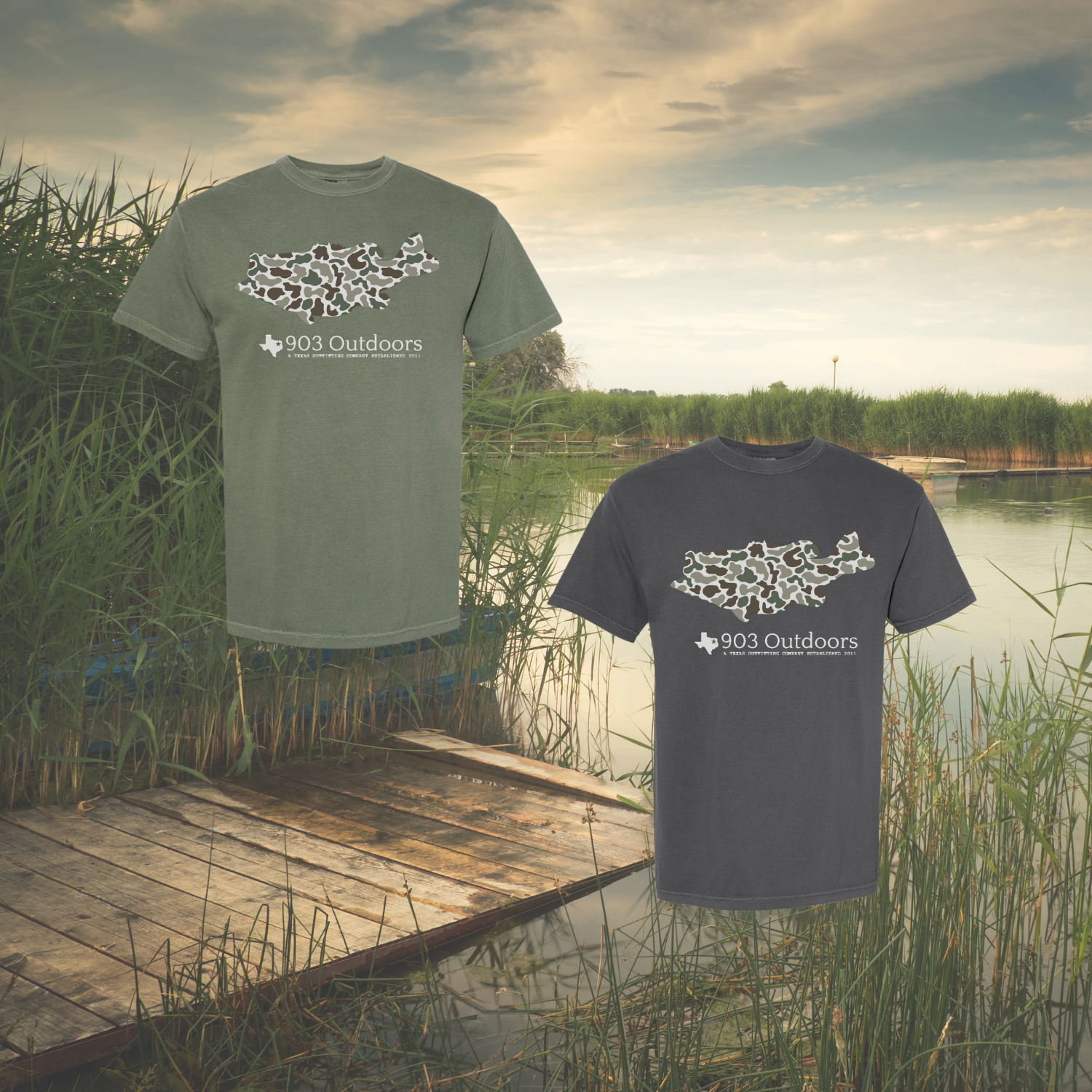 903 Camo Bass Graphic Tshirt